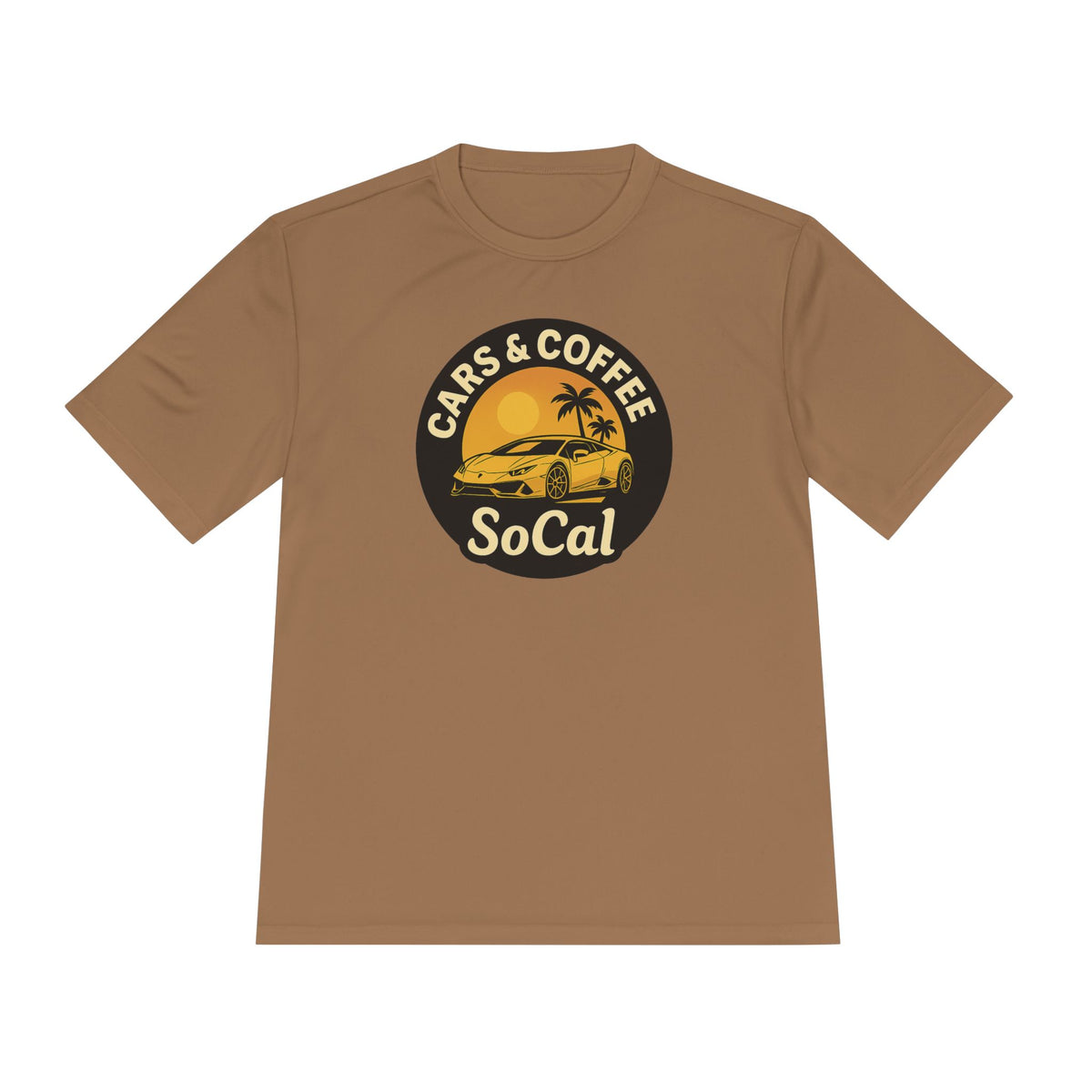 Moisture Wicking Tee SoCal Cars and Coffee Southern California Inspired Apparel