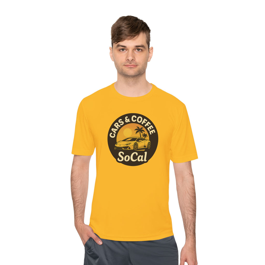 Moisture Wicking Tee SoCal Cars and Coffee Southern California Inspired Apparel