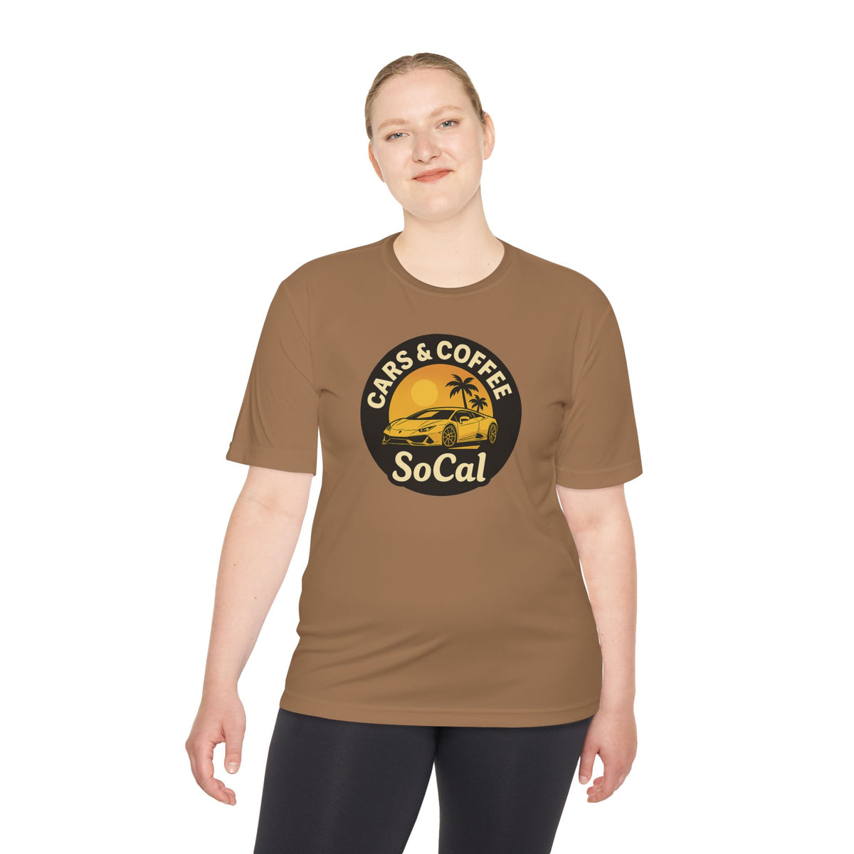 Moisture Wicking Tee SoCal Cars and Coffee Southern California Inspired Apparel